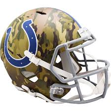 Indianapolis colts helmet riddell replica mini speed style amp alternate. Indianapolis Colts Riddell Camo Alternate Revolution Speed Replica Football Helmet