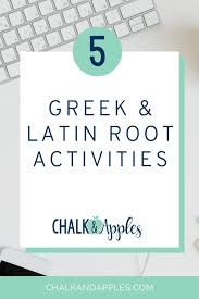 greek latin root activities and games