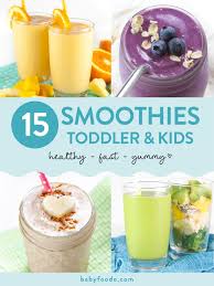15 smoothies for toddlers kids