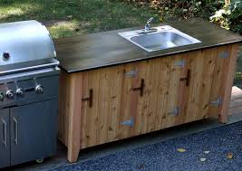 how to build an outdoor kitchen cabinet