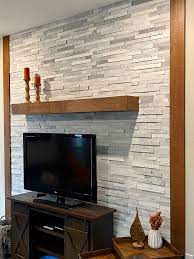 Faux Slate Accent Wall Diy Tv Wall