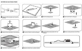 how to install led flat panel light