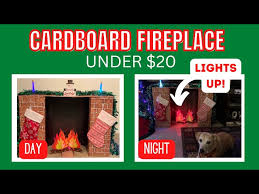 Easiest Cardboard Fireplace