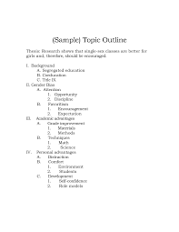 Research Paper Samples Examples Of Outlines For Papers In