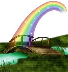 rainbow bridge background rainbow