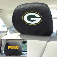 Packers Headrest Cover Set At The