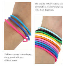 10pcs neon jelly bracelet silicone