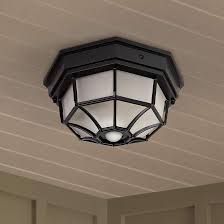 We'll review the issue and make a decision about a partial or a full refund. Octagonal 12 Wide Black Motion Sensor Outdoor Ceiling Light H7011 Lamps Plus Outdoor Ceiling Lights Ceiling Lights Outdoor Light Fixtures