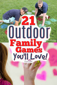 21 creative outdoor games for families