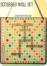 upcycled diy scrabble wall art for the