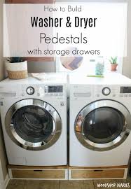 That puts the doors down awfully low for daily use, and so this style is usually sold with. How To Build Your Own Diy Washer And Dryer Pedestal Stands