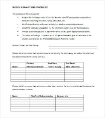 Site Survey Template And Planner It Report Download Email
