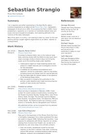 Managing Editor Resume samples   VisualCV resume samples database Europass