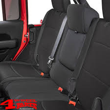 Seat Cover Set Black Neoprene Front And