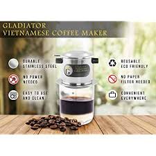 Make the best vietnamese coffee with slow dripper gladiator vietnamese coffee maker, french press style, drip coffe, hot or cold (ca phe sua da). Buy Vietnamese Coffee Maker Filter Set French Press Style Coffee Filters Pour Over Coffee Dripper Portable Coffee Makers 1 Cup Single Serve Coffee Maker Reusable Coffee Press