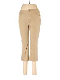 Details About Isaac Mizrahi Live Women Brown Jeans 6 Petite