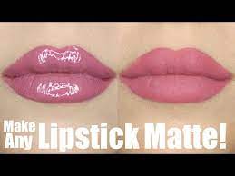 how to make any lipstick matte