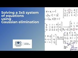 Solving A 3x5 System Of Equations Using