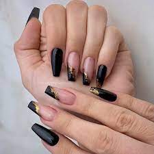 51 black nail designs for the chic