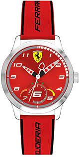 See more ideas about ferrari watch, ferrari, watches for men. Amazon Com Ferrari Boys Pitlane Stainless Steel Quartz Watch With Silicone Strap Red 16 Model 0860004 Watches