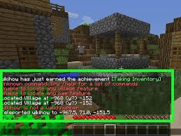 trouver un village dans minecraft