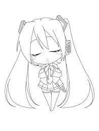 Enjoy our free anime coloring book in your free time! Printable Hatsune Miku Coloring Pages Anime Coloring Pages