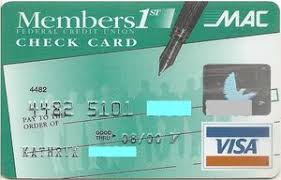 Credit limit and apr based on credit score*. Bank Card Members1st Mac Franklin Mint Federal Credit Union United States Of America Col Us Vi 0408