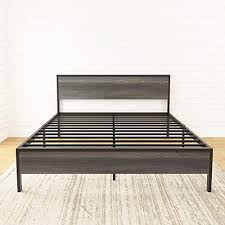 weehom metal platform bed frame with