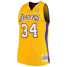 Don the purple and gold and show love for one of the most accomplished sports franchises in history with official los angeles lakers jerseys and gear from nike. Mitchell Ness Nba Los Angeles Lakers 34 O Neal Yellow Purple Swingman Jersey Ebay