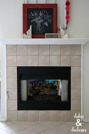 how to paint a tile fireplace dukes