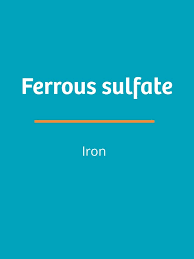 ferrous sulfate iron formula