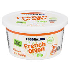 food lion french onion dip 12 oz tub