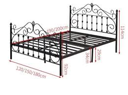 bedroom furniture wrought iron bed