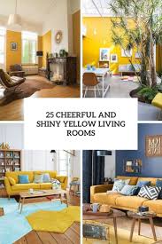 yellow living rooms