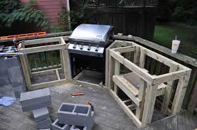 outdoor kitchen frame plans cinder