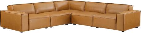 Vegan Leather Sectional Sofa By Modway