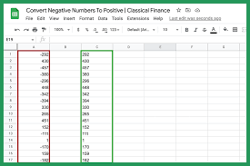 convert a negative number to a positive