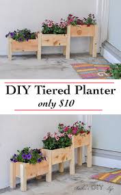 With only a few cedar fence boards and some 1x2s you can have one too! 10 Diy Tiered Planter Box Anika S Diy Life