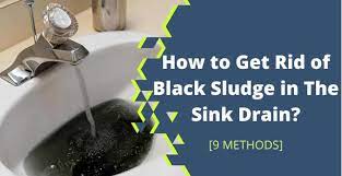 black sludge in the sink drain