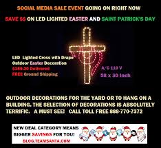 outdoor led lighted cross with d