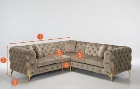 Luxury Chesterfield Corner Sofa Grey