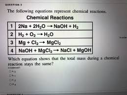 Equations Represent Chemical Reactions