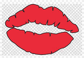 kissing lips coloring pages clipart