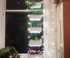 Vertical Hydroponic Window Garden
