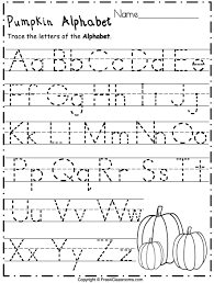 free alphabet trace letters for pre k