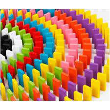 Đồ chơi xếp hình Domino 1000 chi tiết bằng gỗ nhiều màu sắc cho bé yêu thỏa  sức sáng tạo đồ chơi thông minh
