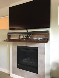 Fireplace Mantel With Drop Front Shelf