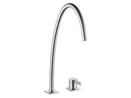 stainless steel kitchen mixer tap by kwc