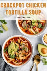 I have made it a few times with regular chicken broth and we all find it to be way to salty. Crockpot Chicken Tortilla Soup Kim S Cravings