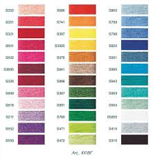 Dmc Satin Color Chart List Of Colors Color Threads Dmc